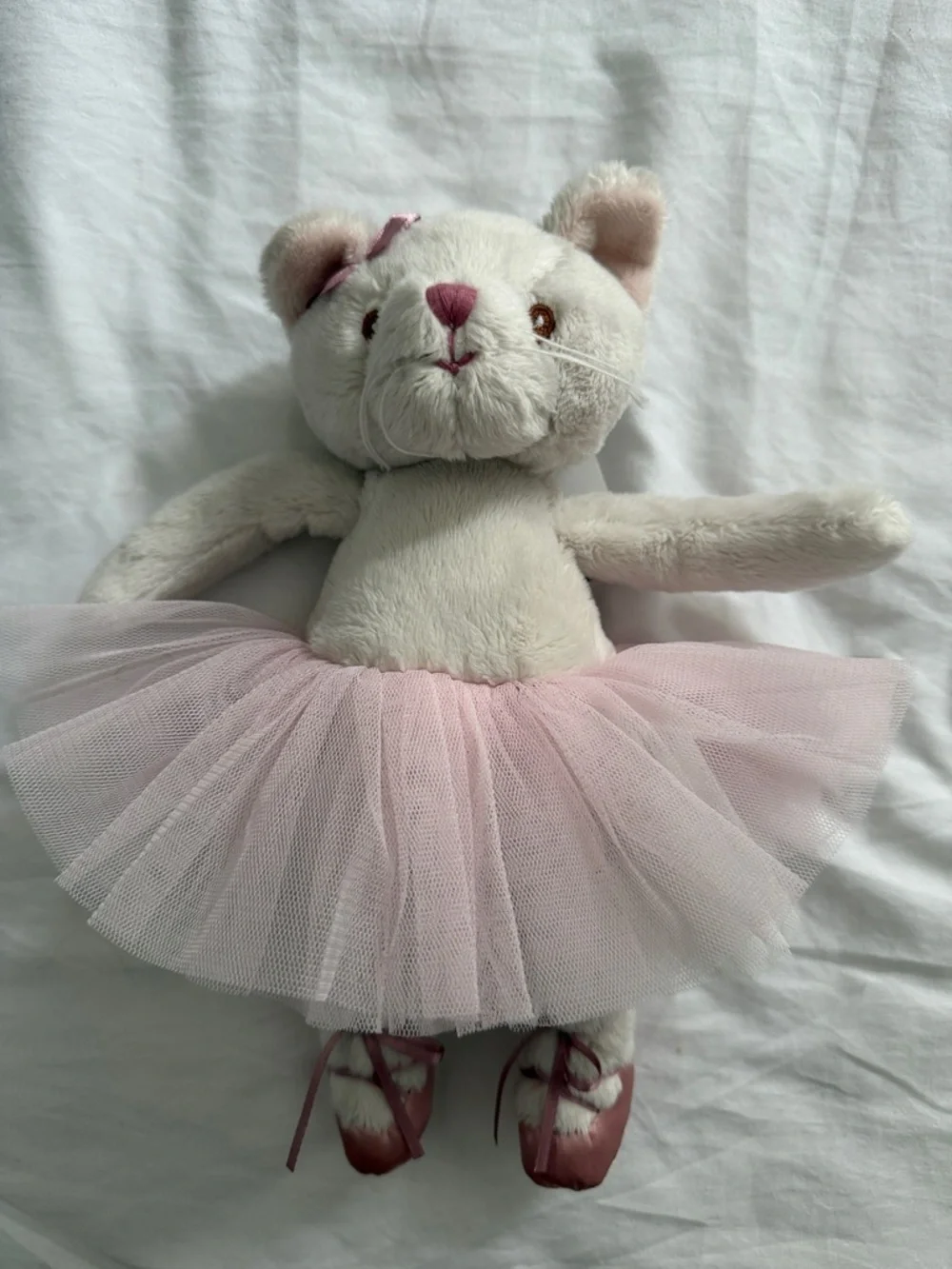 Plush Cat Ballerina Toy in Light Pink Tutu